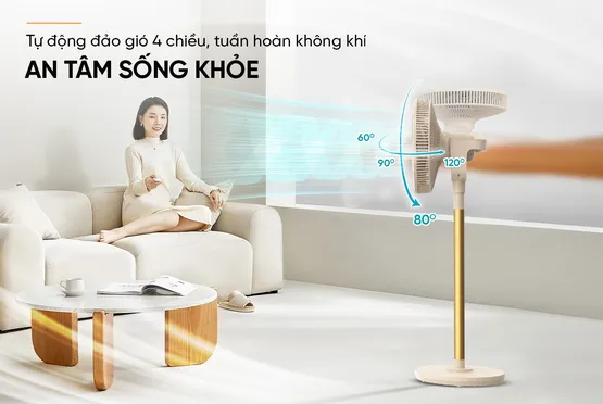 Quạt Tuần Hoàn Sunhouse Apex APF7326B 38W 7