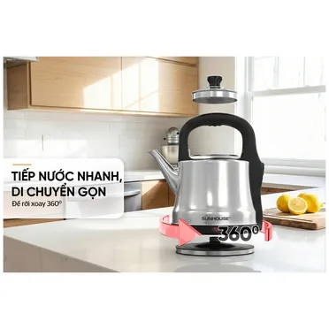 Ấm Siêu Tốc Inox 5 Lít Sunhouse SHD1403 9