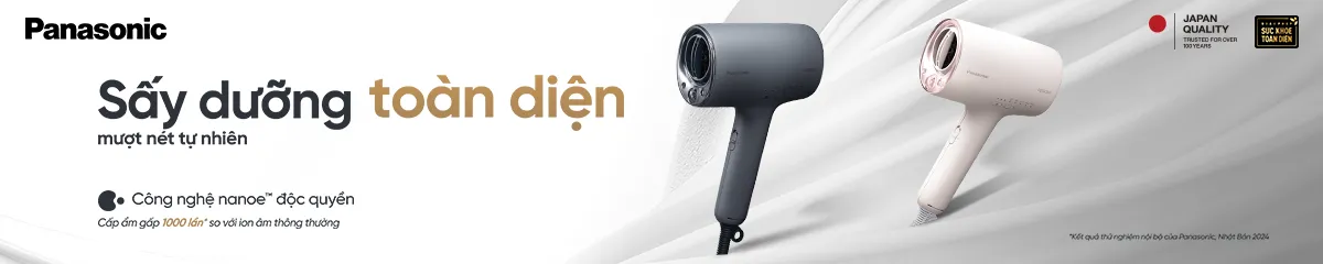 Sấy dưỡng toàn diện, mượt mát tự nhiên