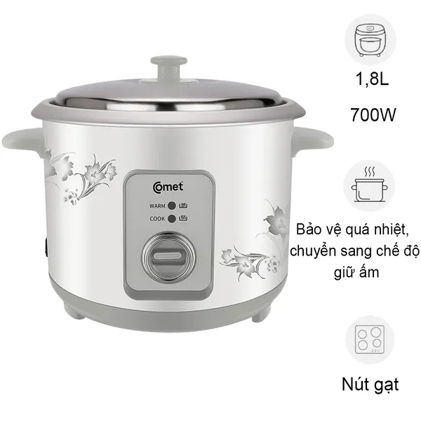 Nồi Cơm Điện Comet CM8020 1.8 Lít