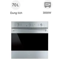 Lò nướng âm tủ Smeg SF6381X 70 lít