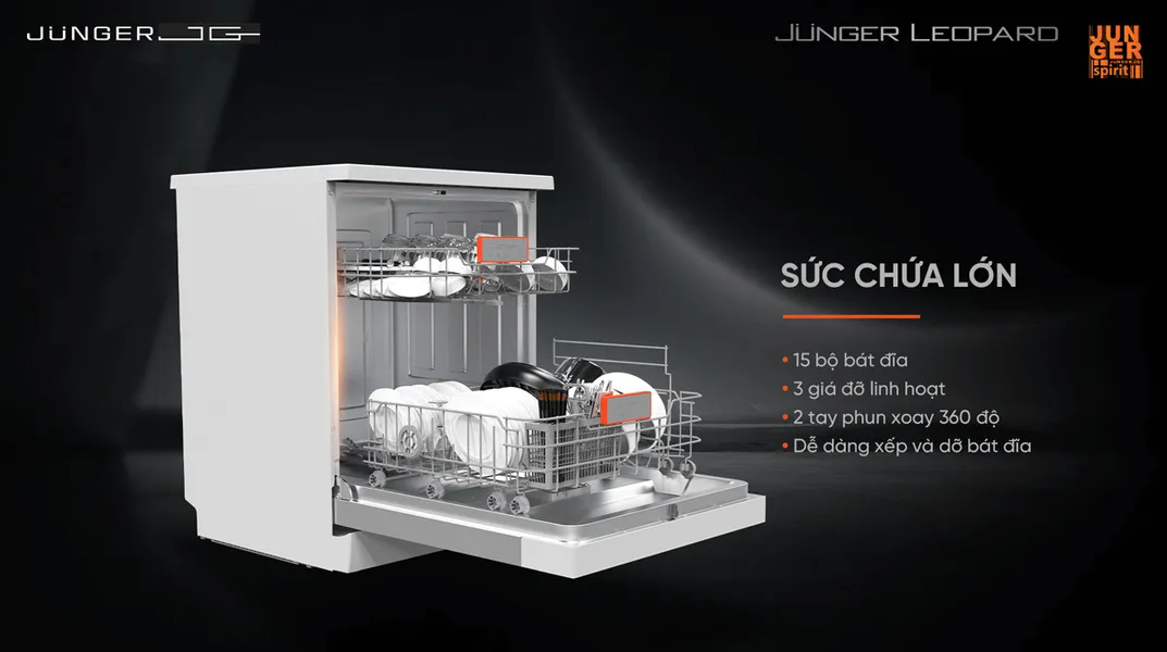 Máy Rửa Bát Junger DWJ-140 - Xuất Xứ Thái Lan