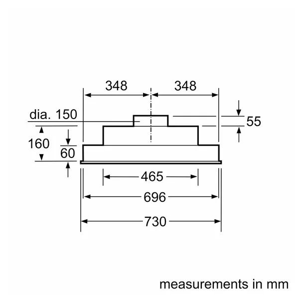 Máy Hút Mùi Âm Tủ Bosch DHL755BM Series 6