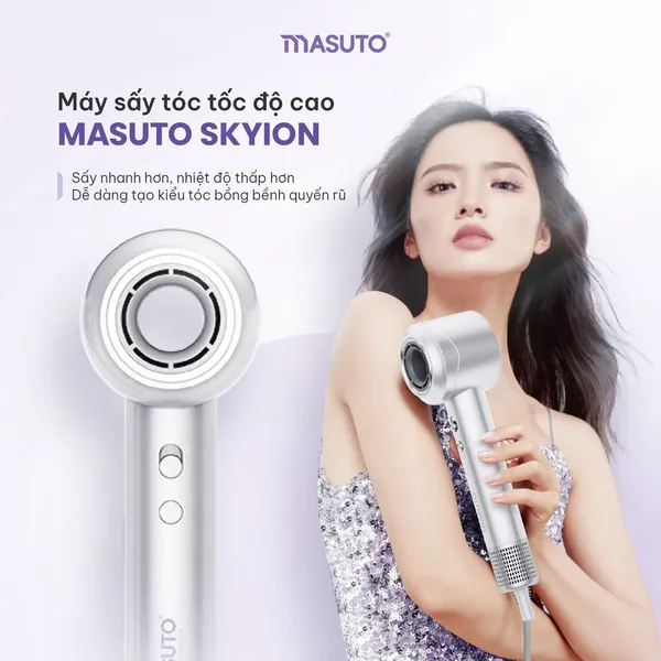 Máy Sấy Tóc Ion Âm Tốc Độ Cao Skylon Masuto MSDryOne