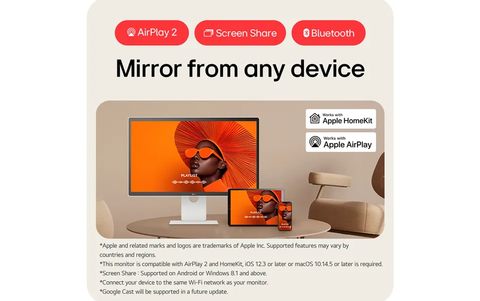 Màn Hình Giải Trí Di Động 32 Inch 32U889SA-W LG Smart Monitor Swing