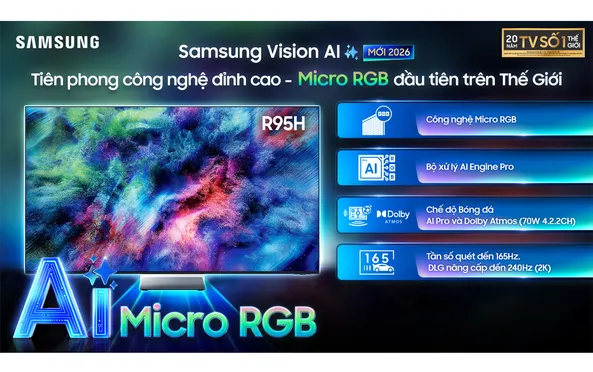Smart Tivi Samsung Micro RGB 4K 65 Inch MRA65R95HX