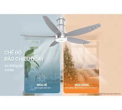Quạt Trần 5 Cánh Có Đèn Sunhouse Apex APF7681G 5