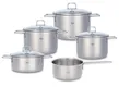 Bộ Nồi Fissler SatiTherm 5 Món Nắp Kính