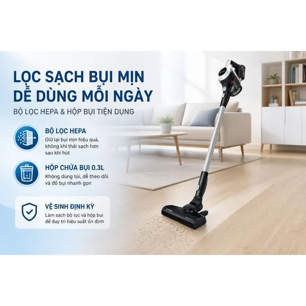 Máy Hút Bụi Không Dây Bosch BCS61113