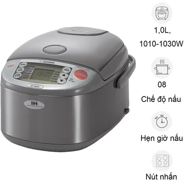 Nồi Cơm Điện Tử Cao Tần Zojirushi NP-HBQ10-XA - 1.0 Lít - Xuất Xứ Nhật Bản