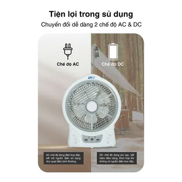 Quạt Sạc 12W AC ARF03D106 1
