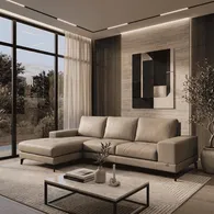 Sofa L (góc trái) Velie EM0991 Kem