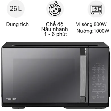 Lò Vi Sóng Có Nướng Toshiba MW3-EG26PE(BM) VN 26 Lít - Thái Lan