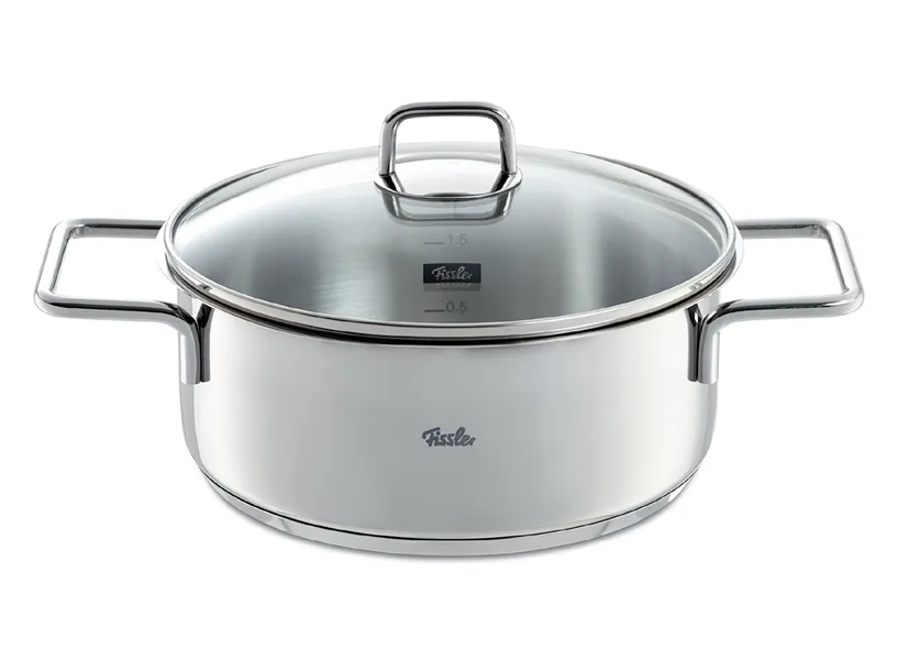 Bộ Nồi Fissler LumiTherm 5 Món Nắp Kính