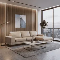 Sofa L (góc phải) Velie EM0991 Kem