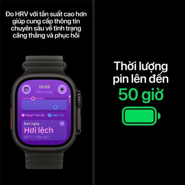 Apple Watch Ultra 4 GPS + Cellular 49mm Viền Titanium Dây Trail