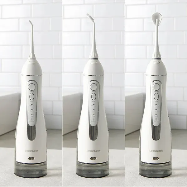 Máy Tăm Nước Không Dây Lock&Lock Jumbo Oral Irrigator 300ml ENR166GRY Màu Xám
