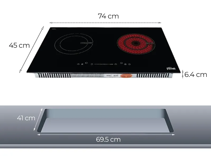 Bếp Điện Từ Hồng Ngoại Ferroli IC4500DD