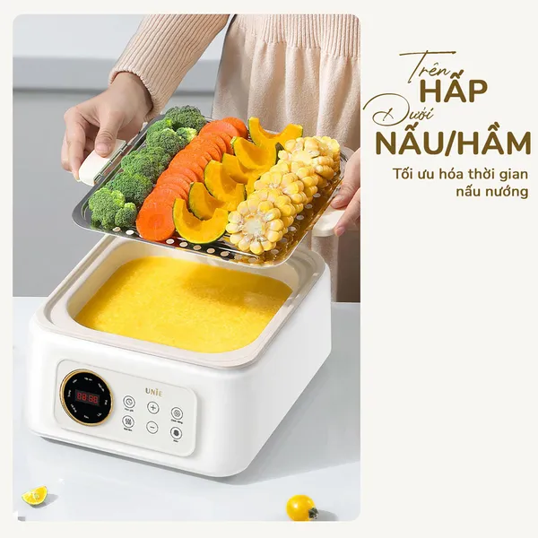 Nồi Lẩu Hấp Đa Năng Unie UE668 10 Lít