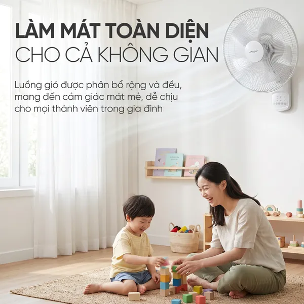 Quạt Treo Tường Magic Eco A-259 60W