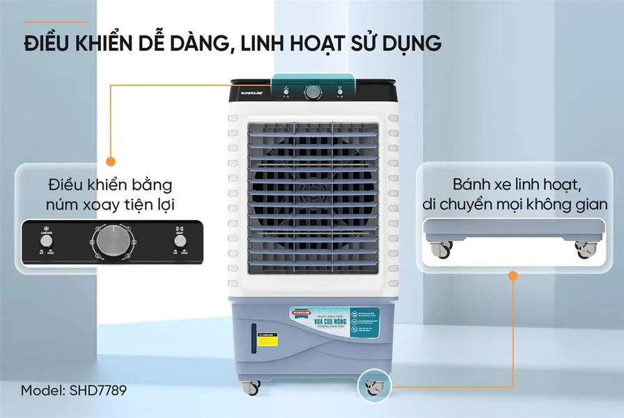 Máy Làm Mát Không Khí Sunhouse SHD7789