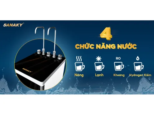 Máy Lọc Nước Nóng Lạnh Sanaky 10 Lõi SNK-S3HK001 Làm Lạnh Bằng Block 5