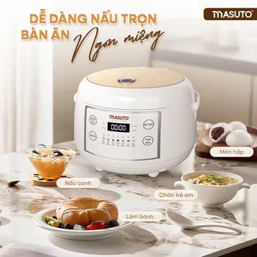 Nồi Cơm Điện Tử Masuto MSCookerAI 1.5 Lít Giọng Nói AI 6