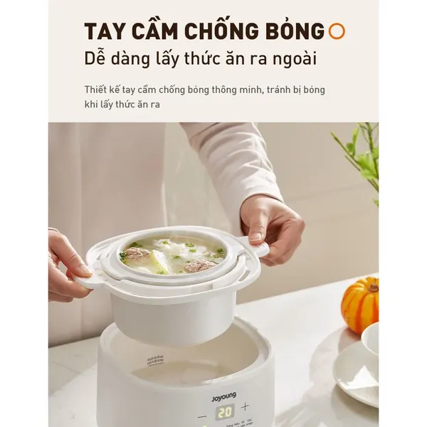 Nồi Nấu Chậm Cho Bé Ăn Dặm Joyoung JSC-107 1.0 Lít