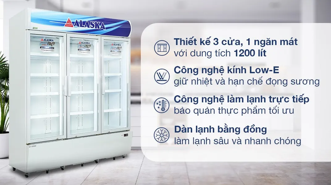 Tủ Mát Alaska 1200 Lít LC-1200C3