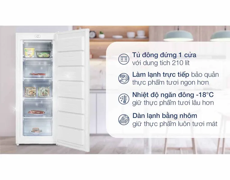 Tủ Đông Alaska 210 Lít IF-215