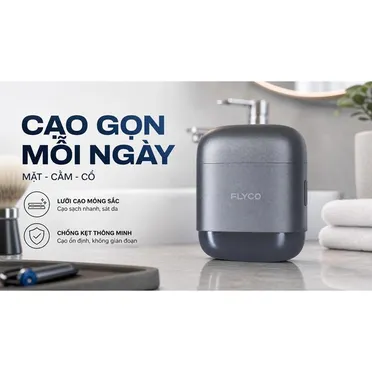 Máy Cạo Râu Điện Flyco F8VN Màu Xám 8
