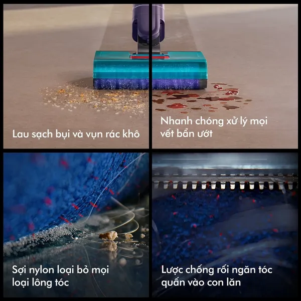 Máy Hút Bụi Lau Nhà Dyson Clean Wash Hygiene WR03-A PBuCo