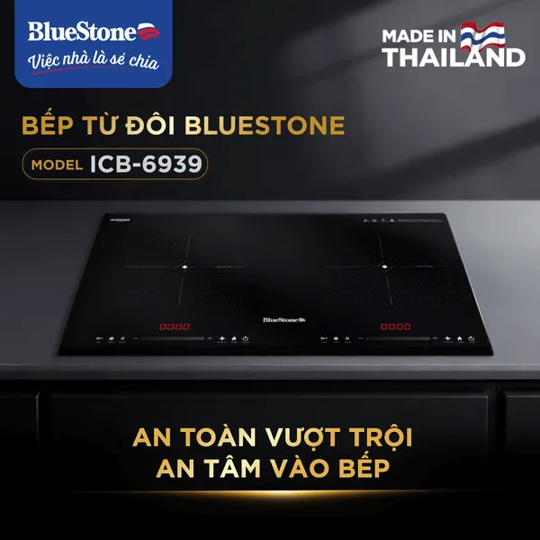 Bếp Từ Đôi BlueStone ICB-6939 5200W - Xuất Xứ Thái Lan
