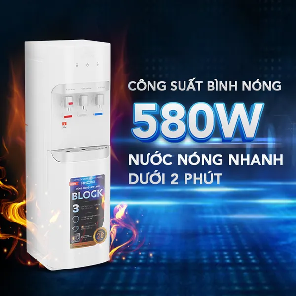 Cây Nước Nóng Lạnh Hút Bình Hòa Phát HHC383