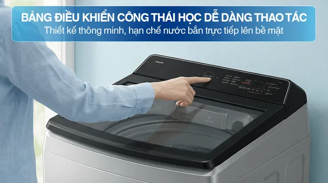 Máy Giặt Samsung Inverter 12.5 Kg WA40F12E4LSV