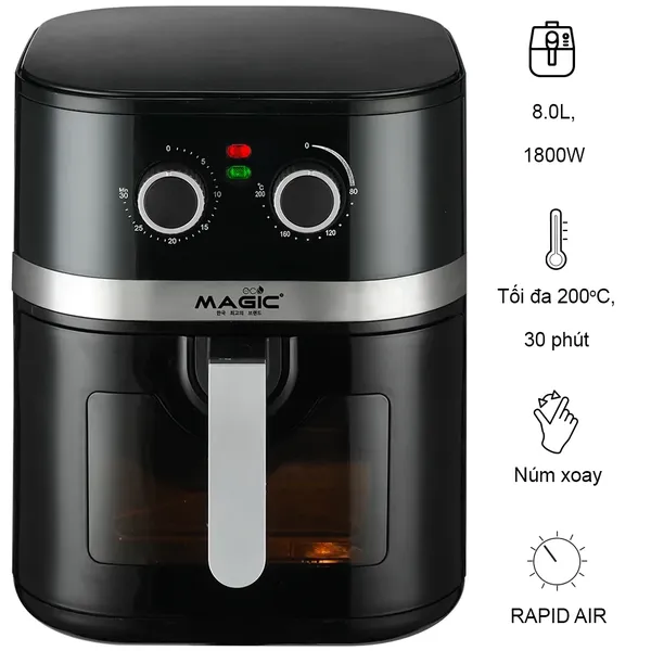Nồi Chiên Không Dầu Magic Eco AC-127 8 Lít