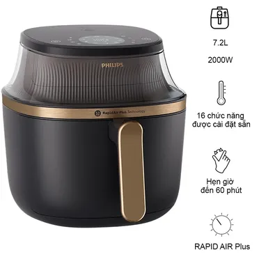Nồi Chiên Không Dầu Philips NA342/00 7.2 Lít