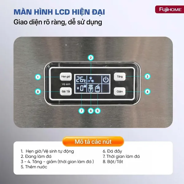 Máy Làm Đá Fujihome IM120