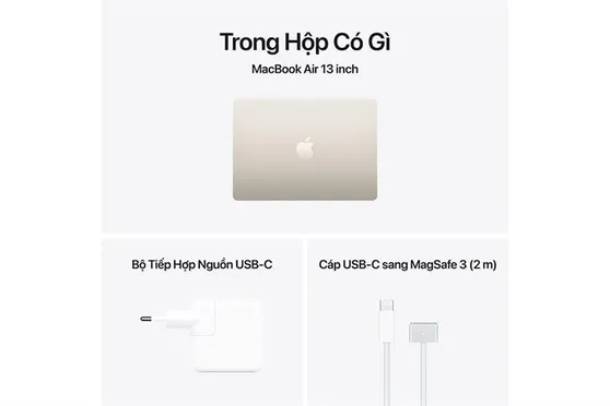 Laptop MacBook Air 13 inch M5 (16GB+512GB) Vàng