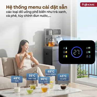 Cây Nước Nóng Lạnh Có Ngăn Khử Khuẩn UV Fujihome TB241N-UV 11