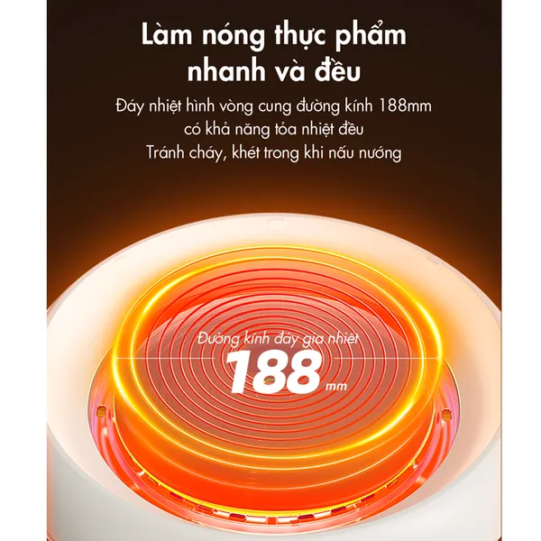 Nồi Lẩu Nướng Đa Năng Bear DHG-C40W2