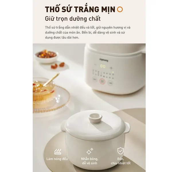 Nồi Nấu Chậm Cho Bé Ăn Dặm Joyoung JSC-107 1.0 Lít