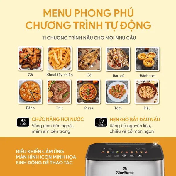 Nồi Chiên Không Dầu BlueStone AFB-5879 6 Lít