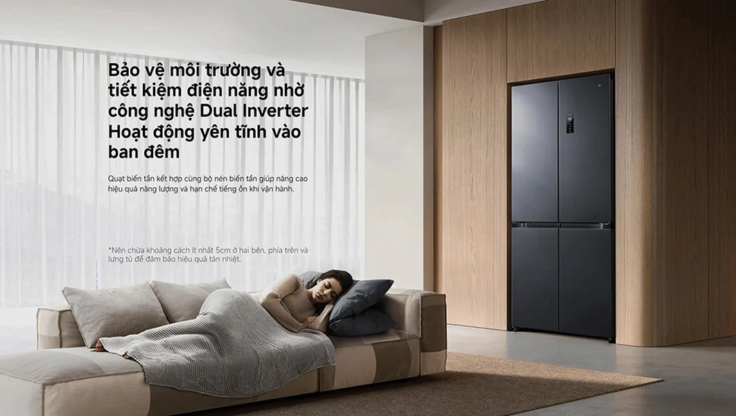 Tủ Lạnh Xiaomi Inverter 510 Lít Mijia Cross Door VN