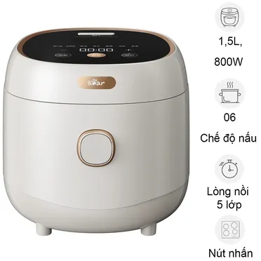 Nồi Cơm Điện Tử Bear DFB-C40K6 1.5 Lít