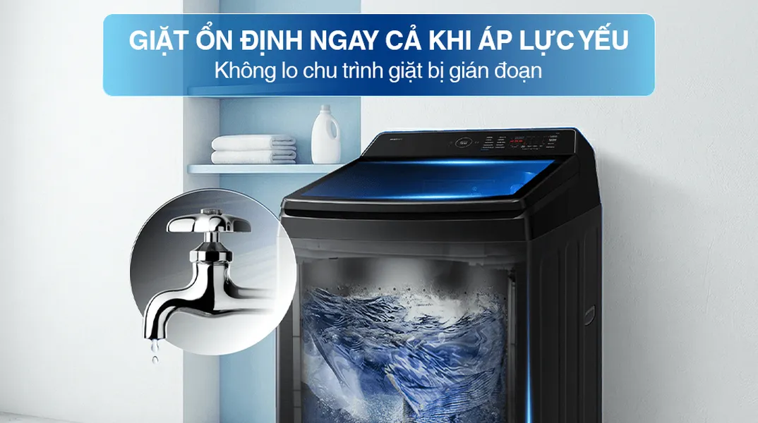 Máy Giặt Samsung Inverter 12.5 Kg WA40F12E4CSV