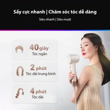 Máy Sấy Tóc Tốc Độ Cao Dreame AHD12A Màu Hồng 8