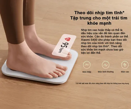 Cân Sức Khỏe Xiaomi Body Composition Scale S400 (BHR7793GL) 3