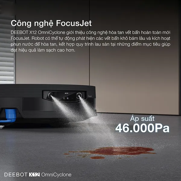 Robot Hút Bụi Thông Minh Ecovacs X12 Omnicyclone