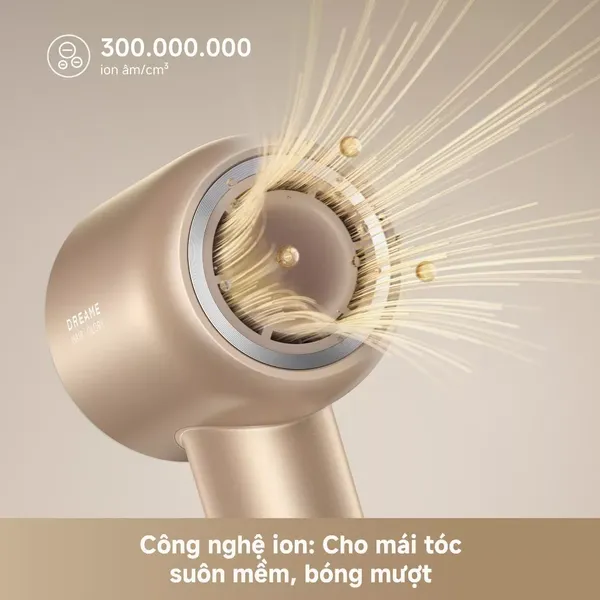 Máy Sấy Tóc Tốc Độ Cao Dreame Hair Dryer GloryUni AHG20W Màu Vàng